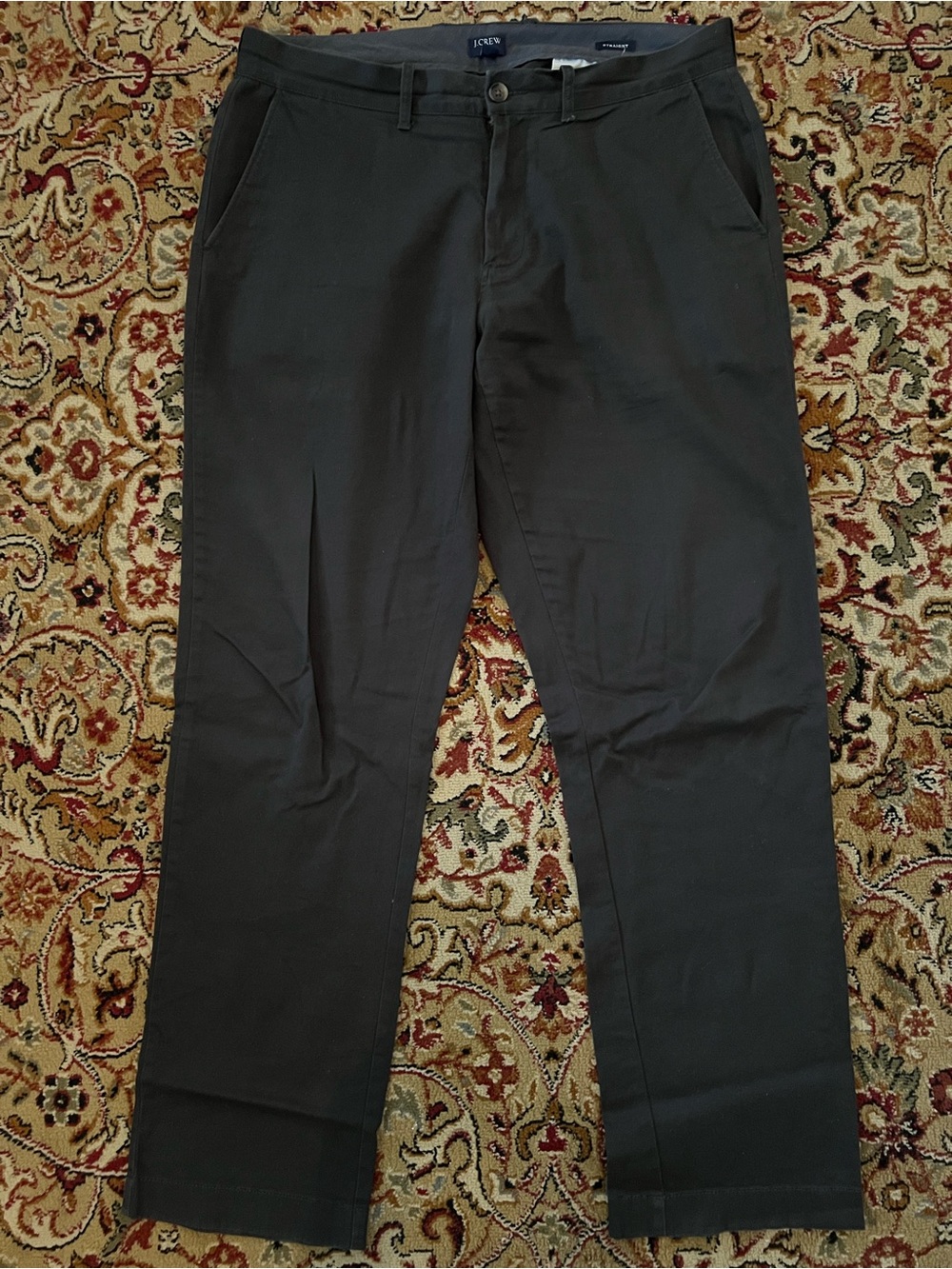 J. Crew Men's Charcoal Gray Chino Pants. 34x32. NWOT.
